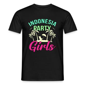 Indonésie - T-shirt homme - noir - Devant - AI Model Male 178 light (178cm)