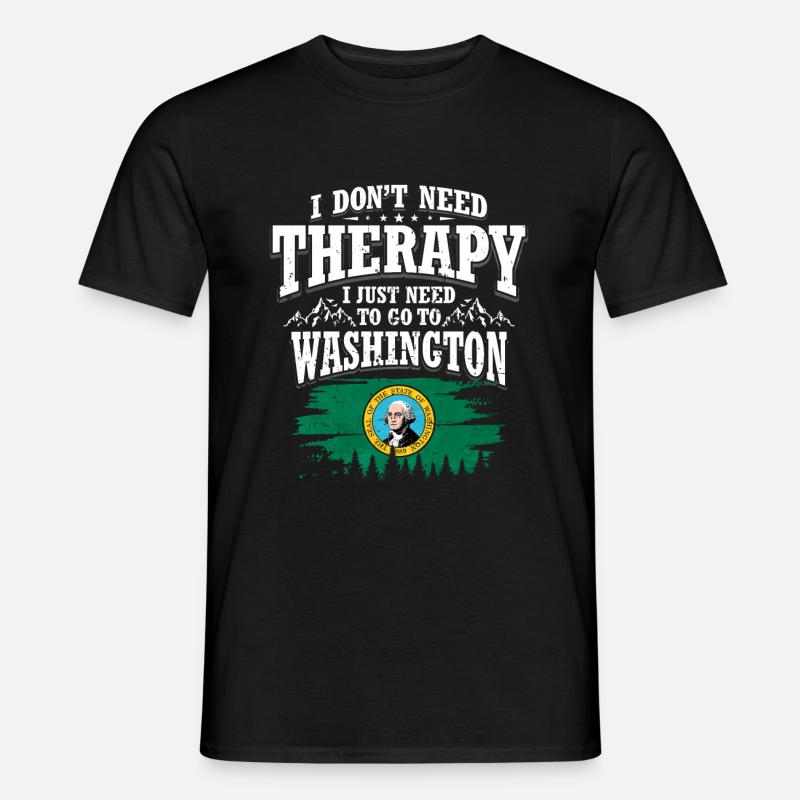 Washington - Männer T-Shirt - Schwarz