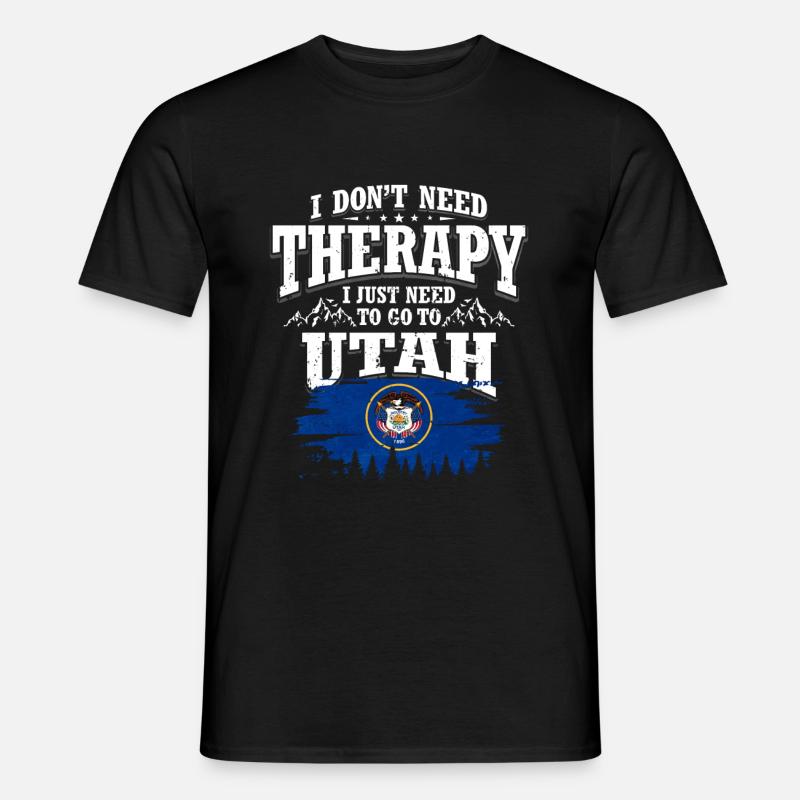 Utah - Männer T-Shirt - Schwarz