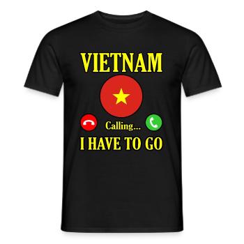 Vietnam - Männer T-Shirt - Schwarz - Vorne - AI Model Male 178 light (178cm)