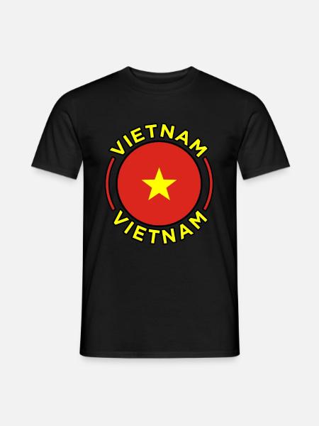 Vietnam - Männer T-Shirt - Schwarz