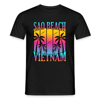 Vietnam - Männer T-Shirt - Schwarz - Vorne - AI Model Male 178 light (178cm)