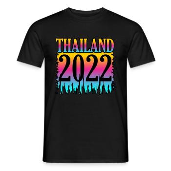 Thaïlande - T-shirt homme - noir - Devant - AI Model Male 178 light (178cm)