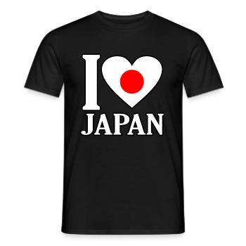 Japan - Männer T-Shirt - Schwarz - Vorne - AI Model Male 178 light (178cm)