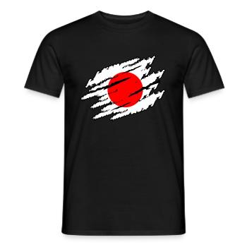 Japan - Männer T-Shirt - Schwarz - Vorne - AI Model Male 178 light (178cm)