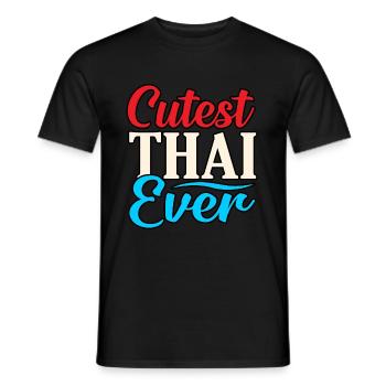 Thaïlande - T-shirt homme - noir - Devant - AI Model Male 178 light (178cm)