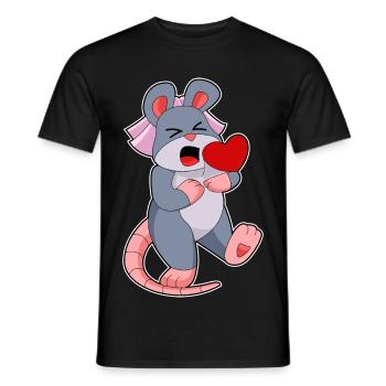 Mariage Mouse Bride Veil - T-shirt homme - noir - Devant - AI Model Male 178 light (178cm)