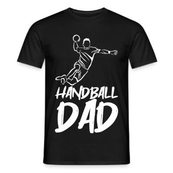 Handballer Vater - Männer T-Shirt - Schwarz - Vorne - AI Model Male 178 light (178cm)