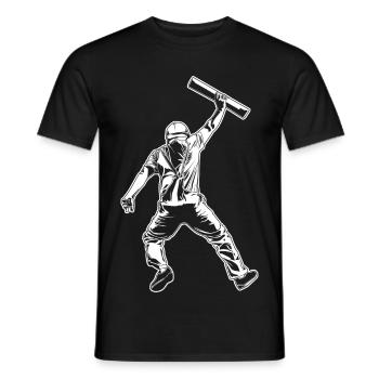 Graphisme d’architecte - T-shirt homme - noir - Devant - AI Model Male 178 light (178cm)