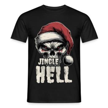 Noël Heavy Metal Punk - T-shirt homme - noir - Devant - AI Model Male 178 light (178cm)