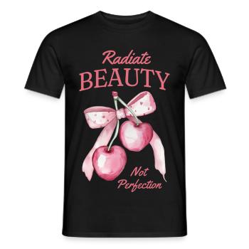 Vitamines dans les cerises Fruit Love Cerises acides - T-shirt homme - noir - Devant - AI Model Male 178 light (178cm)