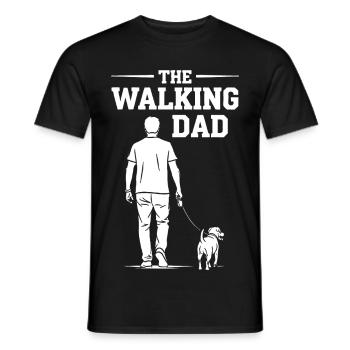Le Père Marchant - Cadeau Papa Chien Drôle - T-shirt homme - noir - Devant - AI Model Male 178 light (178cm)