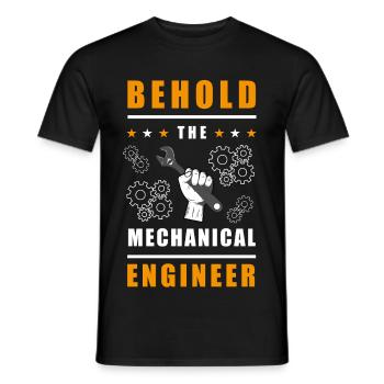 Mechanik-Ingenieur Design - Männer T-Shirt - Schwarz - Vorne - AI Model Male 178 light (178cm)