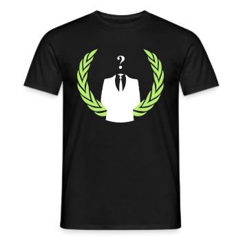 anonyme Farbe - Männer T-Shirt - Schwarz - Vorne - AI Model Male 178 light (178cm)