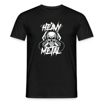 Heavy Metal - Männer T-Shirt - Schwarz - Vorne - AI Model Male 178 light (178cm)