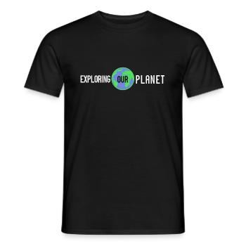 Globetrotter - Explorer notre planète - T-shirt homme - noir - Devant - AI Model Male 178 light (178cm)