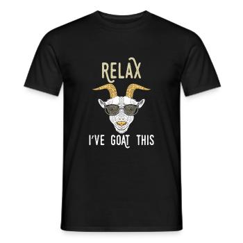 Wortspiel Relax I've Goat This - Männer T-Shirt - Schwarz - Vorne - AI Model Male 178 light (178cm)
