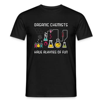 Organic Chemistry Science Chemist Gift - Men's T-Shirt - black - Front - AI Model Male 178 light (178cm)