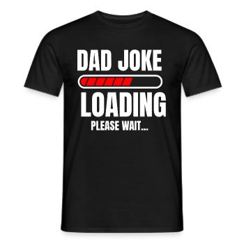 Dad Jokes Loading Lustiges Vater Papa Daddy Shirt - Männer T-Shirt - Schwarz - Vorne - AI Model Male 178 light (178cm)