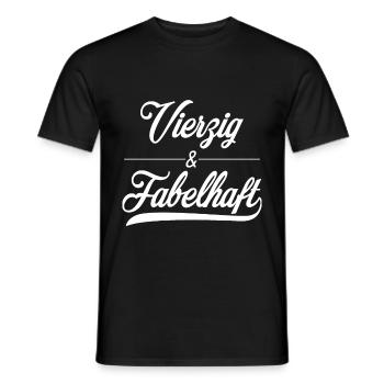 40e anniversaire - T-shirt homme - noir - Devant - AI Model Male 178 light (178cm)