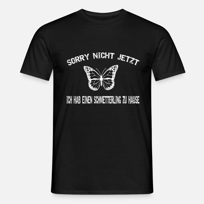 Schmetterling - Männer T-Shirt - Schwarz