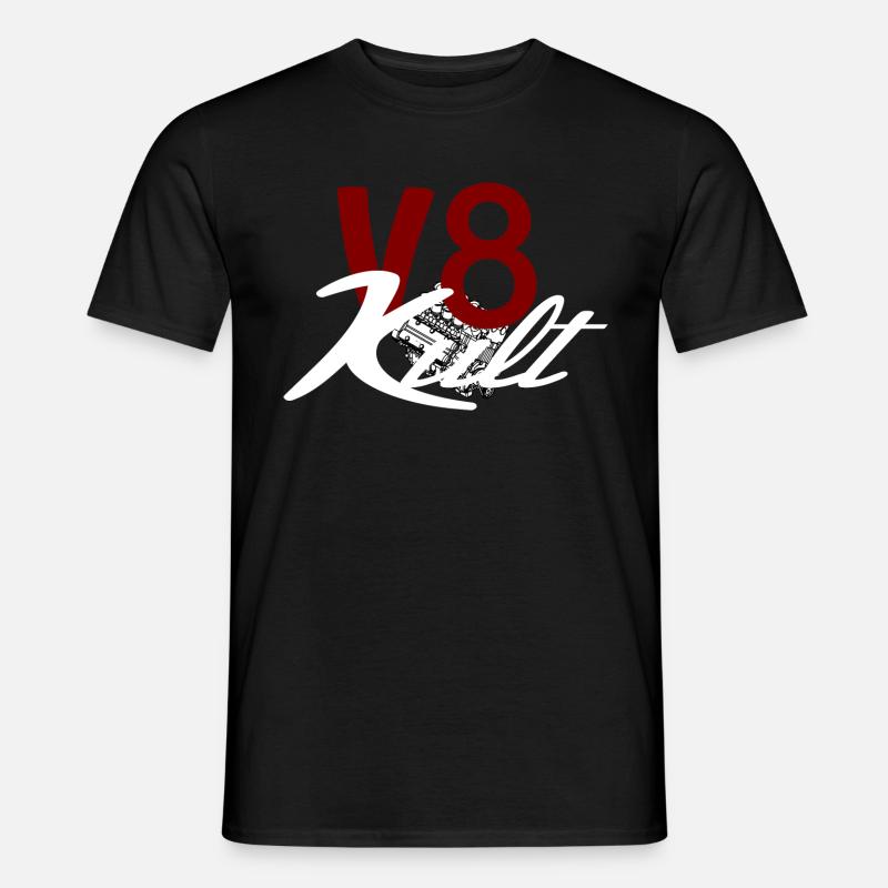V8 Engine Cult - Men’s T-shirt - black