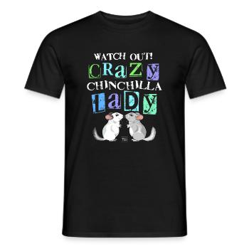 Folle dame chinchilla - T-shirt homme - noir - Devant - AI Model Male 178 light (178cm)