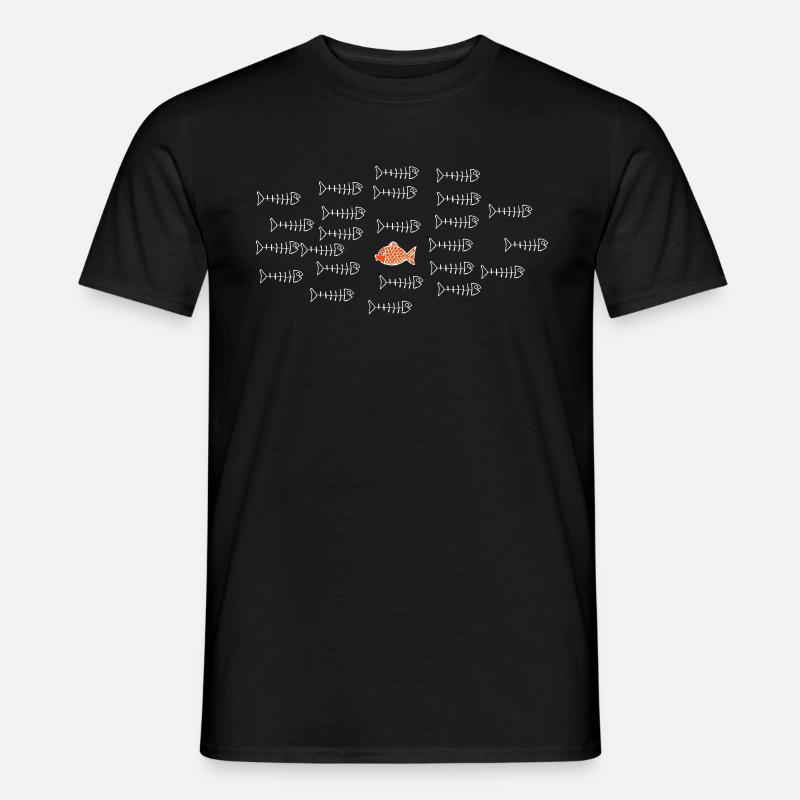 Gegen den Strom - Männer T-Shirt - Schwarz