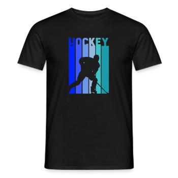 Hockey sur glace Vintage Hockey Player Cool Hockey Gift - T-shirt homme - noir - Devant - AI Model Male 178 light (178cm)