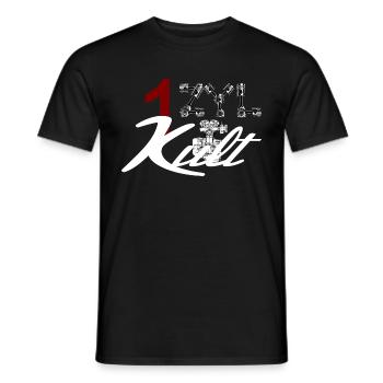 1 cylinder engine cult - Men's T-Shirt - black - Front - AI Model Male 178 light (178cm)