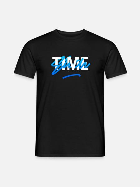 It's Show Time Bleu Graffiti Basketball - T-shirt homme - noir