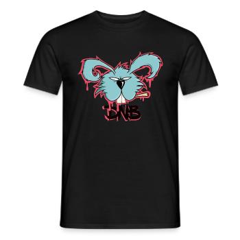 DNB Hase Drum’n’bass D’n’B Jungle Music Joint Weed - T-shirt homme - noir - Devant - AI Model Male 178 light (178cm)