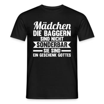Baggerfahrer Maschinenführer Tiefbauer Bagger - Männer T-Shirt - Schwarz - Vorne - AI Model Male 178 light (178cm)