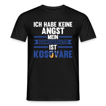 Ich habe keine Angst mein Schwiegervater ist Kosov - Männer T-Shirt - Schwarz - Vorne - AI Model Male 178 light (178cm)