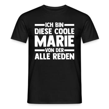 Marie - Männer T-Shirt - Schwarz - Vorne - AI Model Male 178 light (178cm)