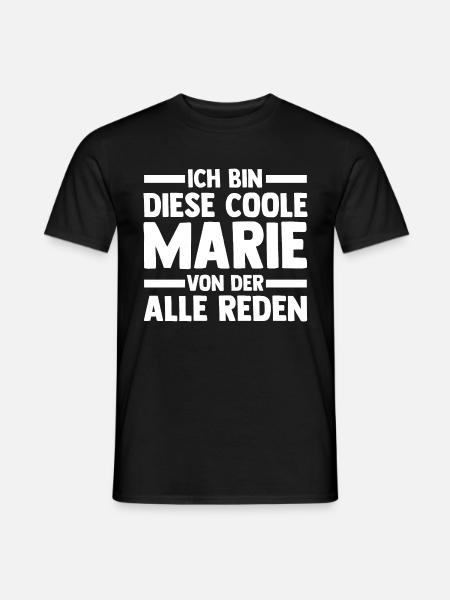 Marie - Männer T-Shirt - Schwarz