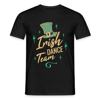 Irish Dance Team - Männer T-Shirt - Schwarz - Vorne - AI Model Male 178 light (178cm)