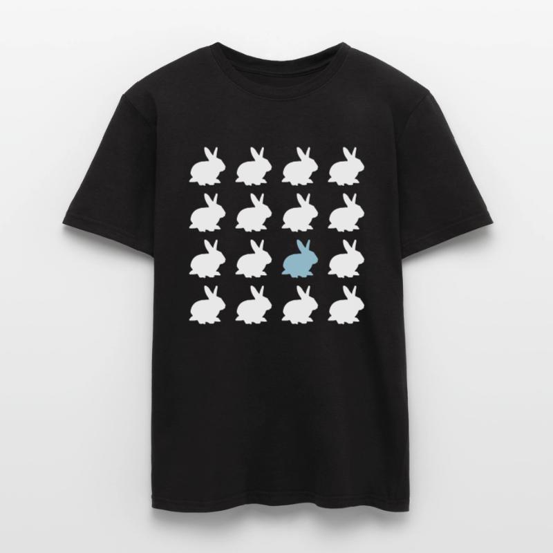 rabbit easter pattern easter Men’s T-shirt