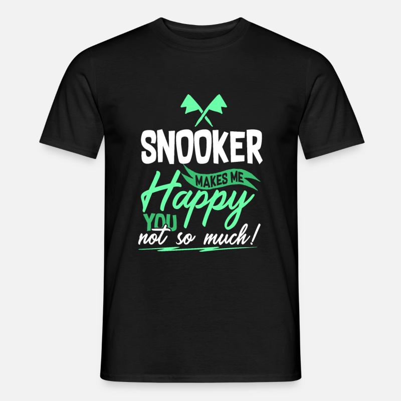 Snooker Billard - Männer T-Shirt - Schwarz