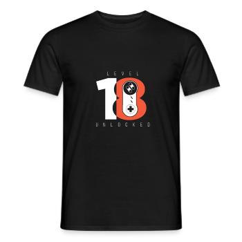 18ème anniversaire - T-shirt homme - noir - Devant - AI Model Male 178 light (178cm)