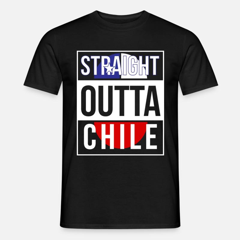 Chile - Männer T-Shirt - Schwarz