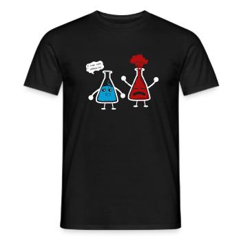 chemistry - Men's T-Shirt - black - Front - AI Model Male 178 light (178cm)