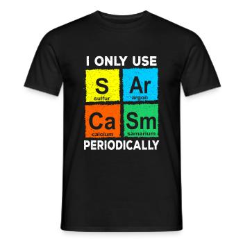chemistry - Men's T-Shirt - black - Front - AI Model Male 178 light (178cm)
