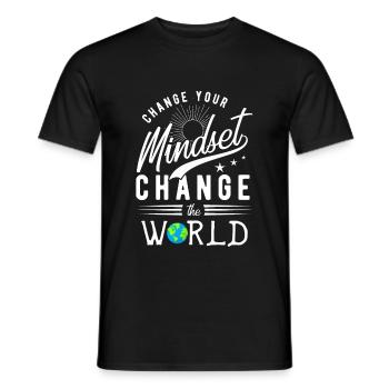 motivation - Men's T-Shirt - black - Front - AI Model Male 178 light (178cm)