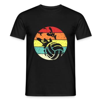 Wasserball - Männer T-Shirt - Schwarz - Vorne - AI Model Male 178 light (178cm)