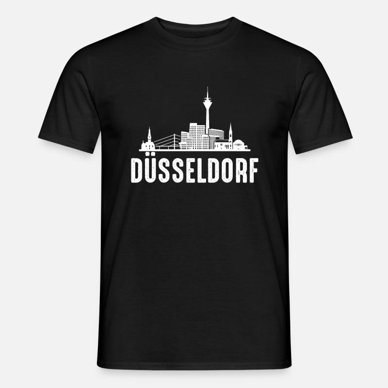 Düsseldorf - Männer T-Shirt - Schwarz
