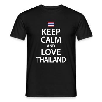 Thaïlande - T-shirt homme - noir - Devant - AI Model Male 178 light (178cm)