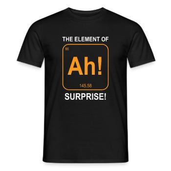 chemistry - Men's T-Shirt - black - Front - AI Model Male 178 light (178cm)