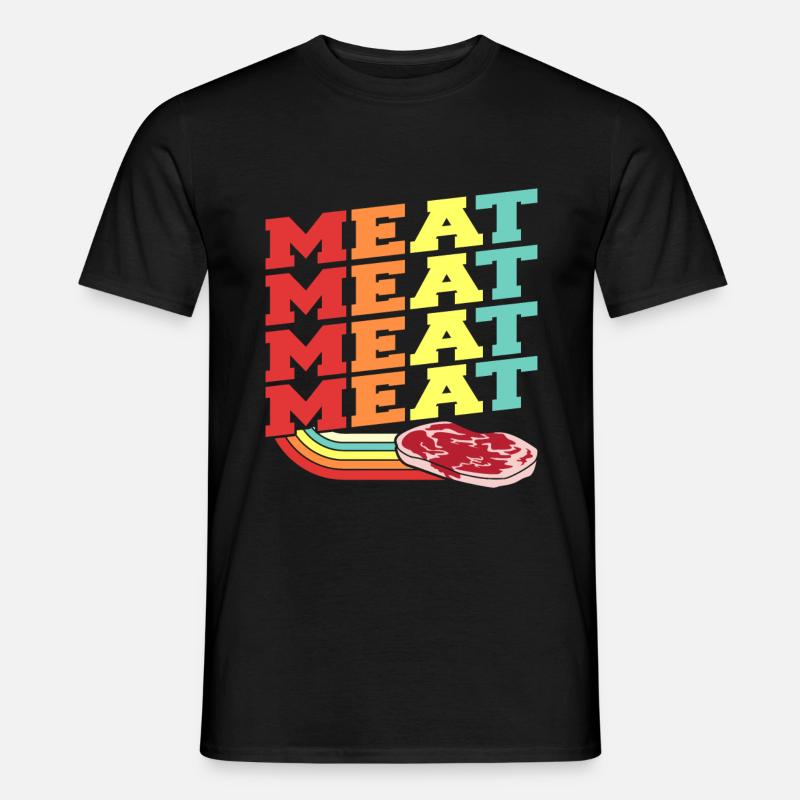 Fleisch - Männer T-Shirt - Schwarz
