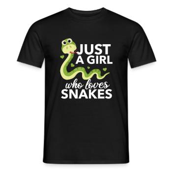 serpent - T-shirt homme - noir - Devant - AI Model Male 178 light (178cm)